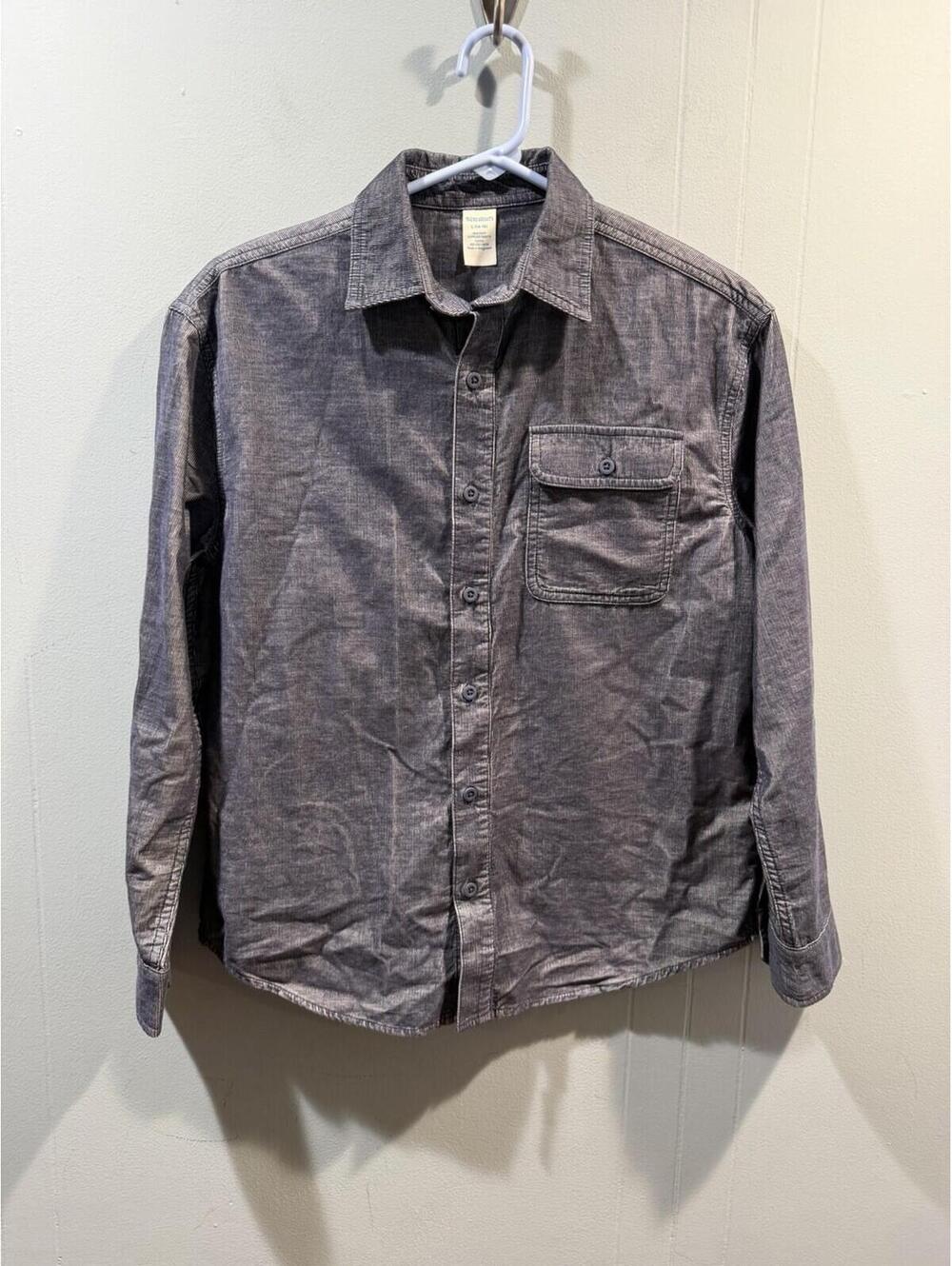 Kids Boys There Abouts Long Sleeves Shirt Buttons Down Size Large (14-16) Blue